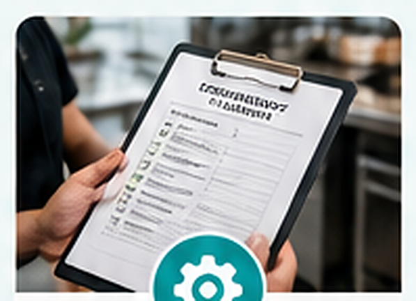 Food-safety checklist on a clipboard
