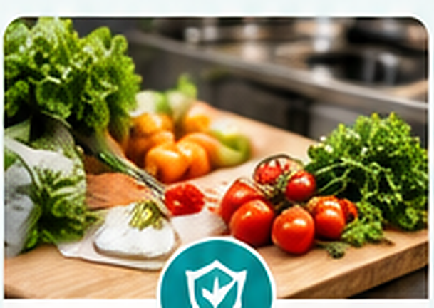 Fresh produce in a commercial food-service setting